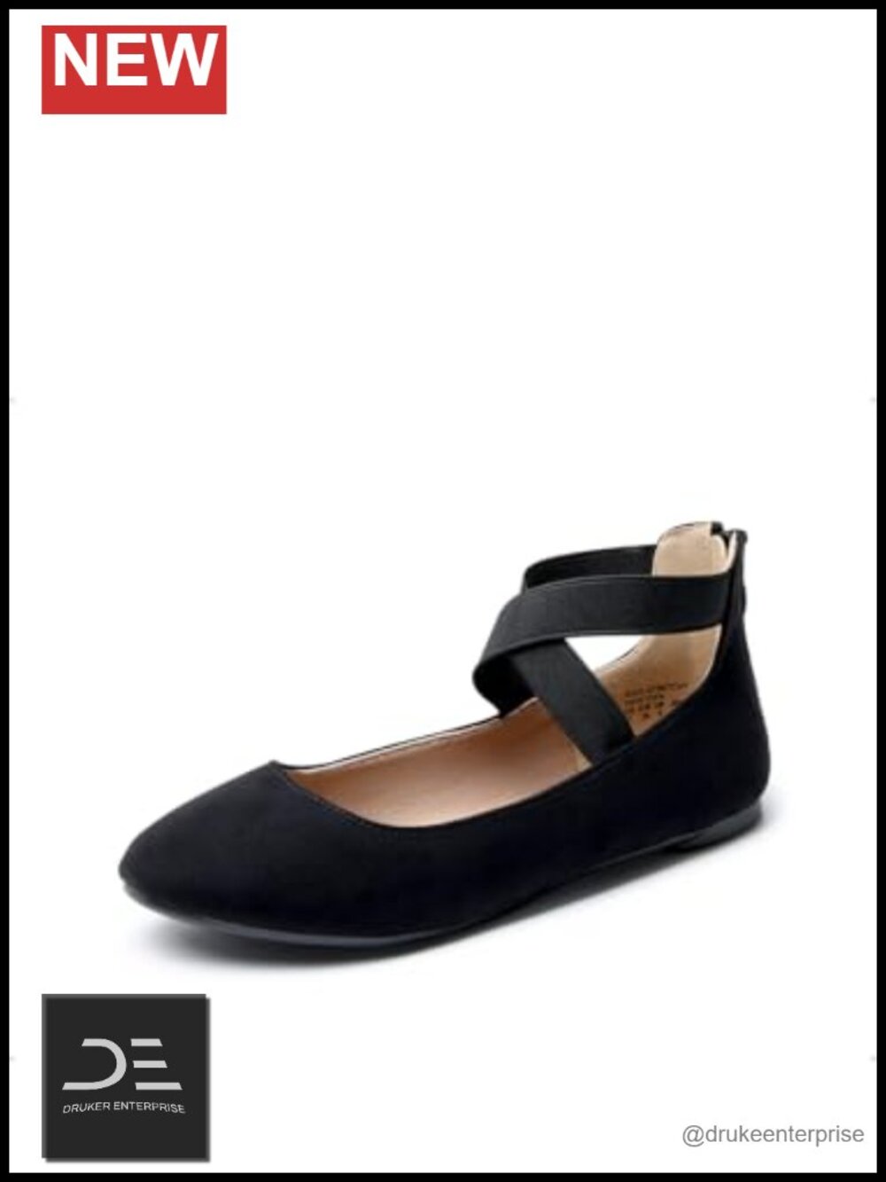 Ankle Straps Flats Shoes | Comfortable Elastic Dressy Ballet Flats